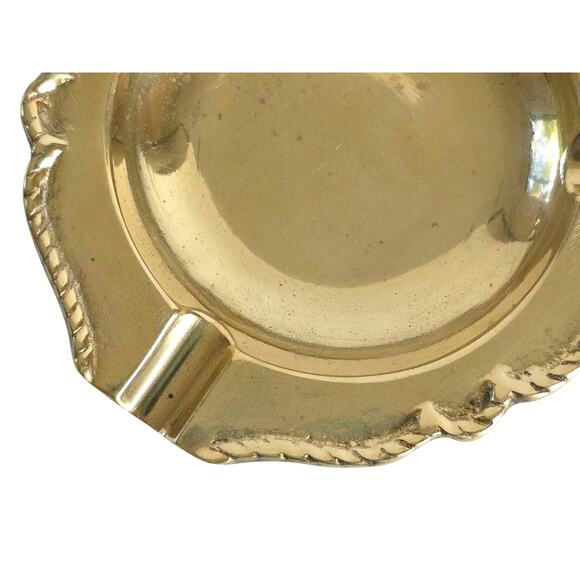 Vintage Brass Foundry Ashtray Trinket Dish - Picture 5 of 11